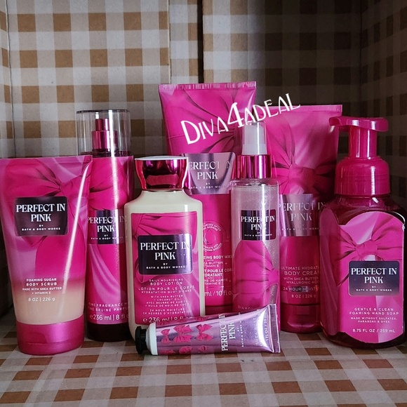 Bath & Body Works PERFECT IN PINK 8PC Collection Bundle - Picture 1 of 2